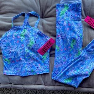 Lily Pulitzer Luxeletic. NWT Bra tank and leggings.